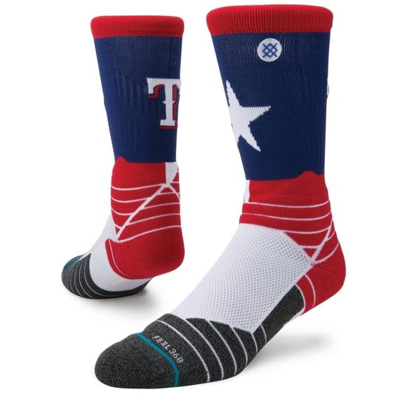 NWT Men's Texas Rangers Stance Socks